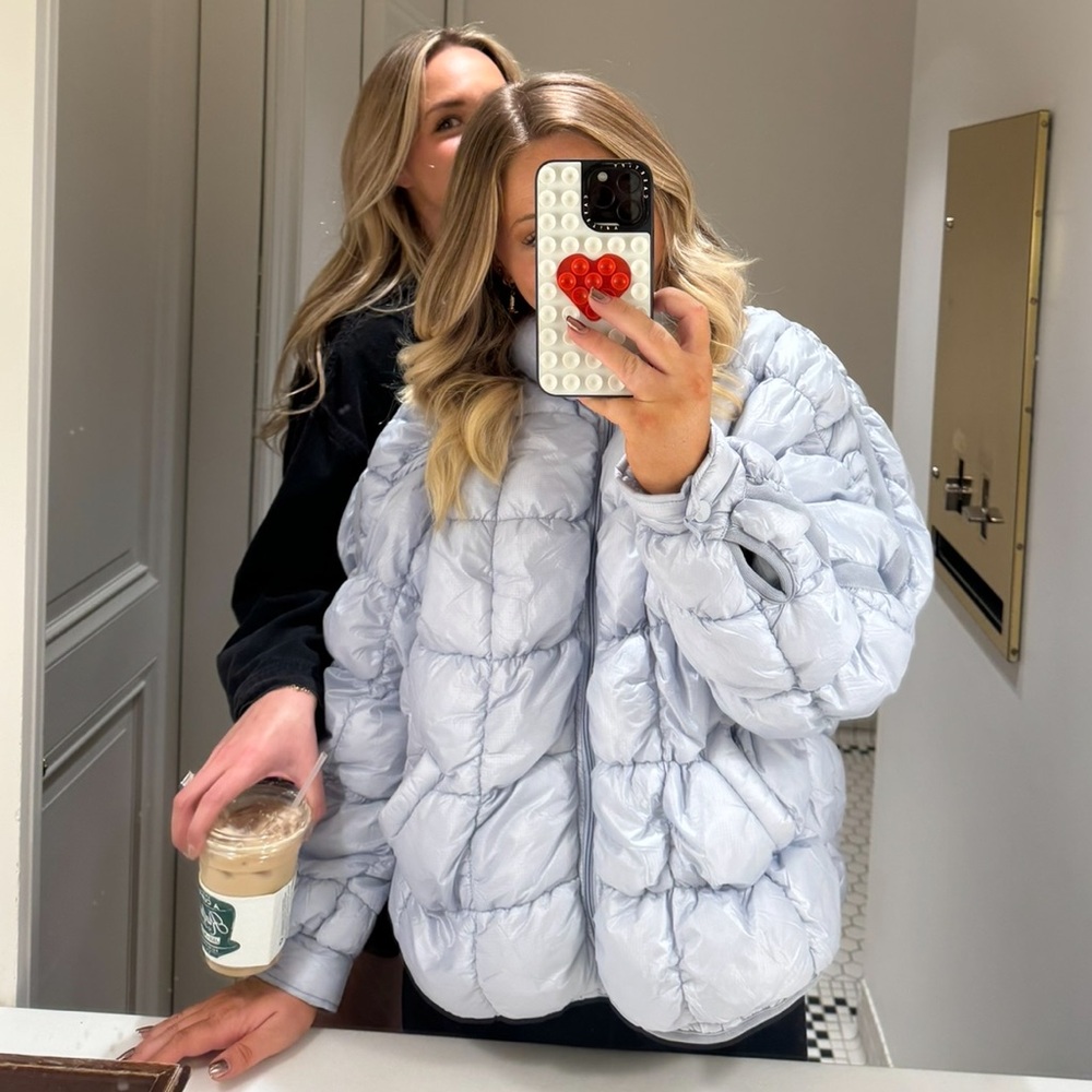Free People Movement Scrunchy Glossy Pippa Packable Puffer Jacket Size small